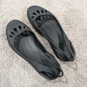 Crocs Black Ballet Flats 10